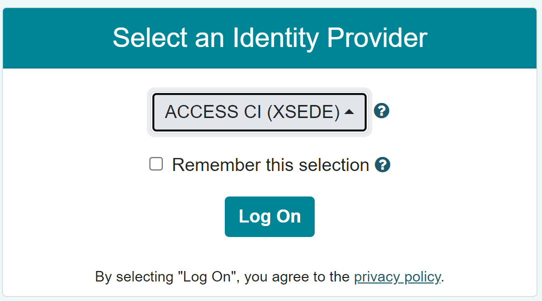 xsede login